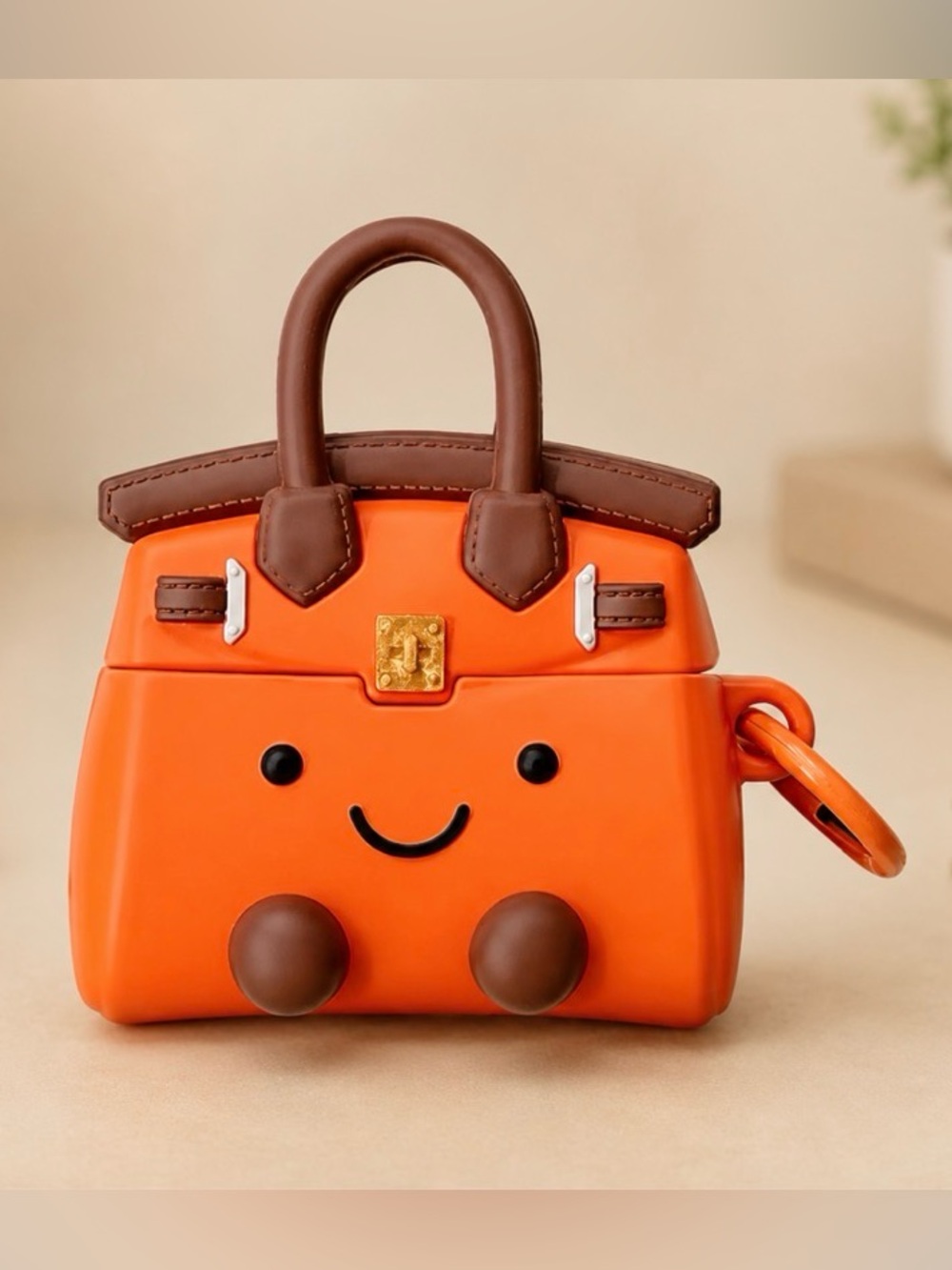Cute 3D Mini Handbag Silicone AirPods Case
